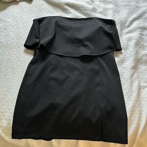 Lulus black strapless dress size M
